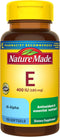 Nature Made Vitamin E 180 mg (400 IU) dl-Alpha, Dietary Supplement for Antioxidant Support, 100 Softgels, 100 Day Supply...