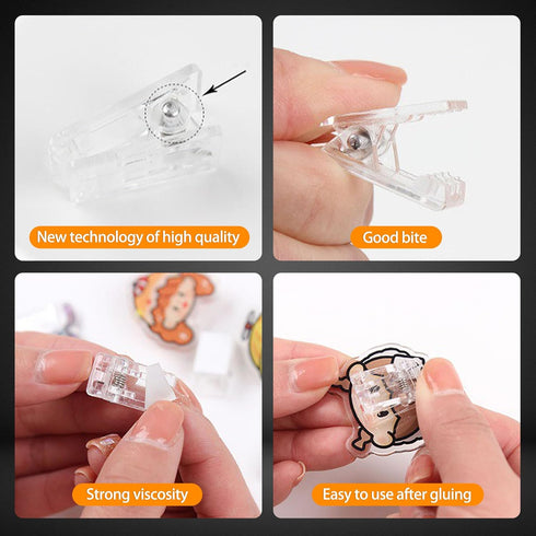 30pcs Transparent Self Adhesive Clips - Ideal for Wall Tapestry, Photo, and Poster Hanging...
