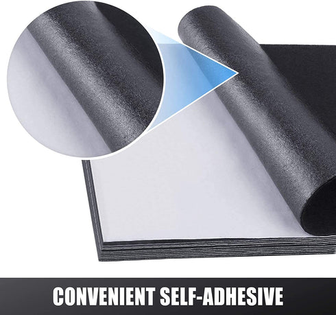 Adhesive Felt Sheet Black Felt 8.3x11.8in 1mm Fabric Adhesive Sticky Back Felt Sheets for Art and Craft Making (5PCS)...
