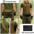 Protector Plus Tactical Running Waist Pack Belt Military Fitness Fanny Bag Sling Hip Bumbag MOLLE Army Lumbar Gear Pocket (Patch Included), Black,...