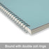 TWONE Graphing Notebook, Spiral Graph Notebook with 80 Sheets/160 Square Grid Paper, 5.5 x 8.25 Inches (1 Pack)...