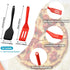 Mini Silicone Brownie Serving Spatula Set Flexible Non Stick Serve Turner Heat Resistant Cooking Spatula for Flip Eggs Crepe Steak Pizza Kitchen U...