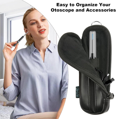 Beautyflier Ear Wax Removal Tools Storage Bag, Earwax Remover Tool Case, Compatible with BEBIRD Ear Cleaner Endoscope Earwax Remover Kit, PU Soft ...