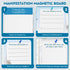 Magnetic Manifestation Board for Refrigerator | Law of Attraction | Express Daily Gratitude | Write Your Manifestation, Visuals & Take Action Plan...