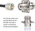 XRDS -RF SO239 to SO239 Chassis Mount Connector 2-Pack, SO239 UHF Female to Female 4 Hole Flange Panel Mount Adapter for PL259 UHF Antenna, CB &Am...