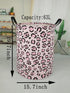 19.7 Inches Large Laundry Basket Waterproof Round Cotton Linen Collapsible Storage bin with Handles for Hamper Kids Room,Toy Storage(Leopard print...