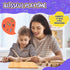 LOOIKOOS Wooden Letters Practicing Board, Double-Sided Alphabet Tracing Tool Learning to Write ABC Educational Toy Game Fine Motor Skill Developme...