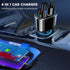 USB C Car Charger, Cigarette Lighter Splitter Adapter,PD 30W & QC3.0 Type C Car Charger,12V/24V Dual USB Type C PD Fast Car Charger Adapter Compat...