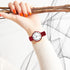 Blekon Collections New Super Large Face Stretch Band Japanese Movement PC21J Fashion Watch (Red)...
