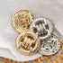 5 PCS Fashion Knotted Rope Metal Sweater Buttons for Clothes Decorative Women Coat Buttons Sewing Accessories (Silver, 25mm)...