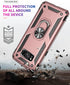 Samsung Galaxy S8 Plus Case with HD Screen Protectors, Androgate Military-Grade Metal Ring Holder Kickstand 15ft Drop Tested Shockproof Cover Case...