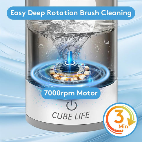 Makeup Brush Cleaner Dryer Super-Fast Electric Brush Cleaner Machine Automatic Brush Cleaner Spinner Makeup Brush Tools, Gift for Like Makeup Frie...