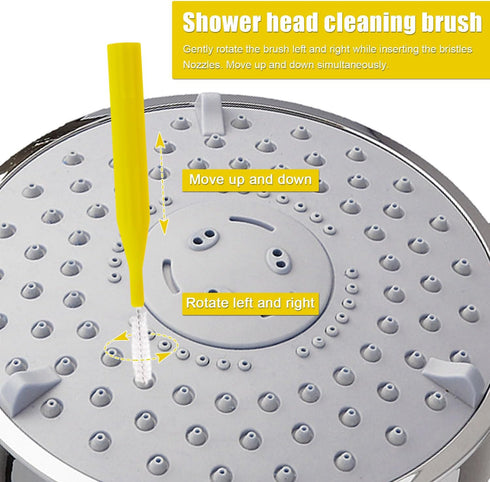 10pcs Shower Head Cleaning Brush, Gap Hole Anti-Clogging Cleaning Brush with 10 Stainless Steel Pin Picks Small Hole Cleaner Tool Nozzle Anti Clog...