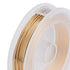 BENECREAT 21-Gauge Jewelry Wire (22 Yards) – Tarnish Resistant Light Gold Beading Wire for Bracelets, Necklaces & Crafting – Thin, Flexible Copper...
