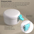 ARGOMAX Leak Proof Retainer Cleaner Case, Denture Cups for Soaking Dentures, Denture Travel Case (White+Blue)....