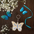 FREEBLOSS 16 Set Wooden Cross Stitch Kits DIY Keychain Wooden Embroidery Set Butterfly Wooden Threading Kit with Instruction Sewing Kits for Ages ...