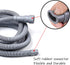 HLMOptimo 6 Feet Universal Washing Machine Drain Hose Flexible Dishwasher Drain Hose Extension Kits Corrugated Washer w/ 1 Adapter 1 Clamp 1 U-Ben...