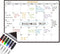 JJPRO Magnetic Monthly Calendar Whiteboard for Fridge-Dry Erase Monthly Planning Board for Refrigerator-Refrigerator Organizer with Monthly Calend...