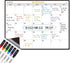 JJPRO Magnetic Monthly Calendar Whiteboard for Fridge-Dry Erase Monthly Planning Board for Refrigerator-Refrigerator Organizer with Monthly Calend...