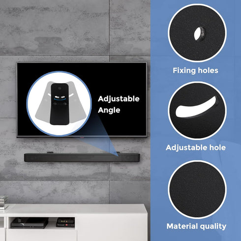 Universal Sound Bar Mount Brackets Wall Mount Shelf for Samsung, Sony, LG, JBL, Polk Audio, Vizio, Roku, Bose, Onn Soundbar Mount Mounting Bracket...