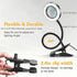 Magnifying Glass with Light and Stand 10X, Craft Lamp Adjustable Gooseneck Clip on light 12W 3 Colors Dimmable LED Desk Lamp for Reading, Working,...