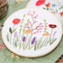 KISSBUTY Full Range of Embroidery Starter Kit with Pattern, Cross Stitch Kit Including Embroidery Fabric with Floral Pattern, Bamboo Embroidery Ho...