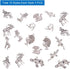 PH PandaHall 10 Style Animals Charms, 30pcs Antique Silver Tibetan Alloy Giraffe Unicorn Cat Charms Pendant Beads Charms for DIY Bracelet Necklace...