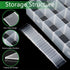 2Pack 24 Grids Craft Organizers and Storage Bead Organizer Tackle Box Organizer with Adjustable Divider, Plastic, Clear...