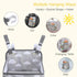 Accmor Hanging Baby Diaper Caddy Organizer, Diaper Stacker, Baby Crib Hanging Classified Storage Bag Organizer for Changing Table, Crib, Playard o...