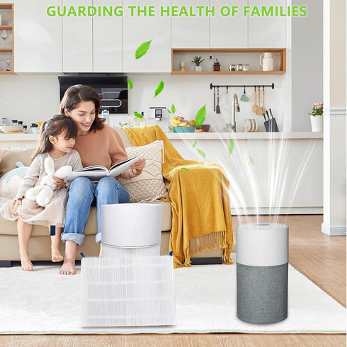 2 Pack 511 Replacement Filter Compatible with Blueair Blue Pure 511 Air Purifier, 2-in-1 True HEPA Filter and Activated Carbon Filter...
