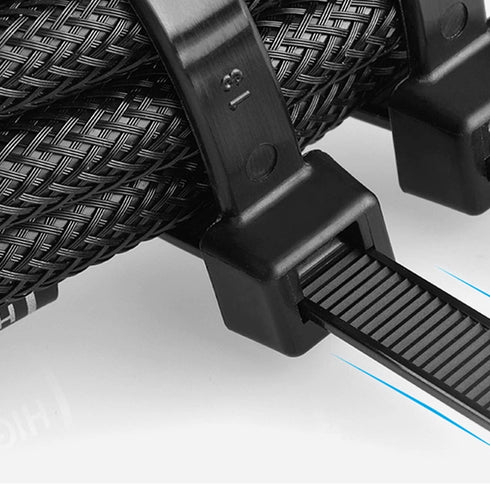 URBEST 100 Pcs Self Locking Wire Cable Zip, Tie Fasten Wrap 4 Inch Nylon Zip Tie (4 INCH, Black)...