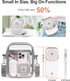 F-color Portable Hand Held Fan - Personal Fan with Phone Holder Power Bank USB Rechargeable Handheld Mini Fan 3 Speed Adjustable Small Pocket Fan ...