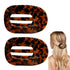 Flat Hair Clips for Women Flat Claw Clips for Medium Thick Hair Tortoise Flat Clips for Hair Medium Hair Clips Strong Grip, Comfortable Curved for...