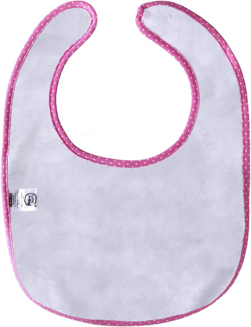 Littleforbig Cotton Waterproof Adult Babydoll Bib with Adjustable Hook-and-Loop Fastener Closure Printed 2 Packs - Zoo Animals and Cherry Adult Bi...