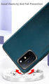 for OnePlus 8T 5G Case, Soft TPU Artificial Leather case,Extremely Light Ultra-Light Camera Protection Leather Cover Case for OnePlus 8T 5G (Teal)...