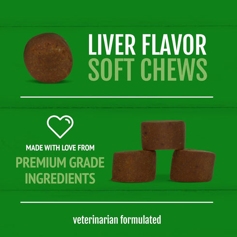 PetNC Natural Care Liver Flavor,Cheese Pre & Probiotic Soft Chews for Dog 120 ct (Pack of 1) (Packaging may vary)...