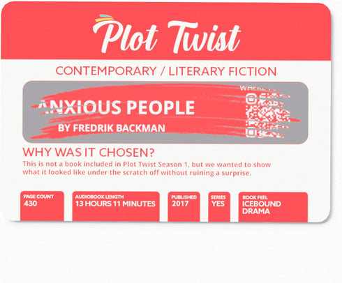 Plot Twist: 36 Book Recommendation Scratch Off Cards across 8 Unique Fictional Genres. Gift for Couples, Book Lovers, Readers, Book Clubs....