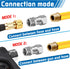 Boltigen 2Pcs M22-14mm Pressure Washer Swivel Fitting, Anti Twist M22 Male to Female Connector Joint, 360 Degree Kink Free Swivel Fitting for Pres...