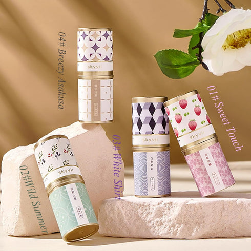 4PCS Solid Balm Sets Solid Perfume Portable Pocket Balm Perfume Perfect for Travel Use Natural Fragrance Perfume for Men and Women...