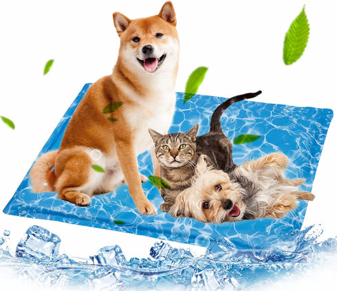 Dog Cooling Mat Pet Cooling Chill Pad Cool Blanket Water Injection Durable Cooling Dog Bed Mats for Extra Large Dogs Cats for Kennels Crates Beds ...