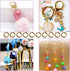 600 Pcs Gold Plated Jump Rings Split Rings Circle Clasp Connecting Rings Jewelry Necklace Bracelet Pendant Choker Charm Loops DIY Craft Earring Ma...
