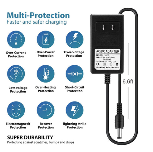 16V 2A AC DC Power Supply Adapter Charger Compatible for Altec Lansing IMW888 IMW888s IMW645 IMW778 IMT804N Big Super LifeJacket Wireless Waterpro...