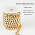 Jabogrii 5 Meters Gold Plated Aluminum Jewelry Making Chains Curb Cuban Chain for Jewelry Making DIY Craft Chain Jewelry Findings...