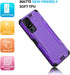 TJS Compatible for TCL 40 XL Case TCL 40 T T608DL Case, Lively Jitterbug Smart4 Case, with Tempered Glass Screen Protector Magnetic Support Hybrid...
