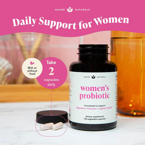Womens Probiotic - 60 Day Supply - 12 Probiotic Strains, D Mannose, Cranberry for Digestive Health, Vaginal Health, & Immune Support - Prebiotics ...
