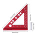 Small Carpenter Square, Woodworking Square Small, Small Triangle Square, 90 Degree Small Square Ruler, Woodworking Measuring Tool with Fixed Miter...