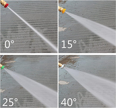 7 Pieces Pressure Washer Spray Nozzles Tips Set 1/4Inch Quick Connect, 2.5 GPM, Rated Up to 4500 PSI...