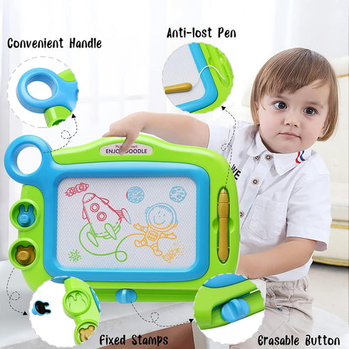 Toddler Toys for Girls Boys Age 1 2 3 4 Year Old,Magnetic Drawing Board,Erasable Writing Doodle Board for Kids,Gift for 1 2 Year Old Girl Travel T...