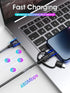 [Apple MFi Certified 3 in 1 USB Cable,USB A to Lightning/Type-C/Micro,3 in 1 Charging Cable, Multi Charger Cable,Compatible with iPhone,iPad,Samsu...