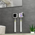UV Toothbrush Sanitizer Holder, Portable Toothbrush Cleaner Case with Magnetic Holder, Rechargeable Home & Travel UV Toothbrush Covers, Heating Fu...